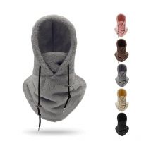 Masque de ski à capuche Sherpa, cagoule polaire coupe-vent pour l'hiver
