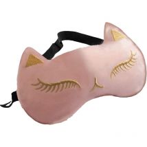 Masque de sommeil et bandeau, masque pour les yeux ultra-doux pour dormir, avec sangle réglable, adapté aux voyages, à la sieste et au sommeil