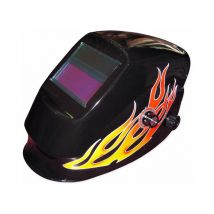 SZ-GSTflame Masque de soudure Automatic 98x40 noir avec des flammes 1/25000s - Varan Motors
