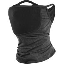 Masque écharpe Bandana avec boucles d'oreille, protection du cou avec masque facial filtrant pour l'extérieur pour femmes hommes