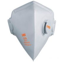 Masque pliable jetable Uvex Silv-Air c 3210 FFP2, avec soupape - Lot de 15