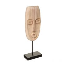 Masque à Poser en Bois 'Safari' 47cm Naturel