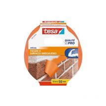 Masquer pvc orange batiment 33m x 50mm - Tesa