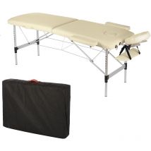 Mucola - Massagebank 2 Zonen klappbar Mobil Canapé cosmétique Alu