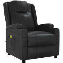 Massagesessel Schwarz Kunstleder vidaXL
