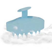 Bricozone - Massaggiatore Cuoio Capelluto Spazzola Massaggio Per Testa Shampoo Bagnato e Secco In Silicone Pulizia Profonda Esfoliazione Delicata