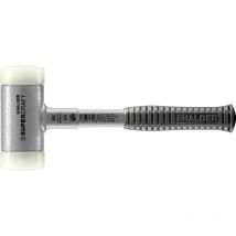 Erwin Halder Kg - Maillet à frappe amortie supercraft ø de la tête 60 mm tube d'acier anti-rebond dur nylon blanc