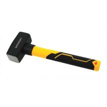 Mazza a tre materiali con testa forgiata, smussata e lucidata, 1,250 kg