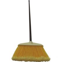 Haus und Hofbesen mit Kunststofffasern und Metallstiel Länge 1300 mm - Masta