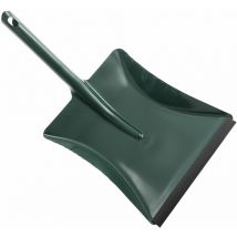 Masta - Kehrrichtschaufel aus Stahlblech mit Gummilippe Breite 215 mm