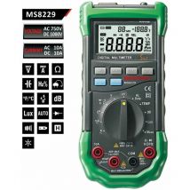 Mastech - MS8229 - Equipo 5 en 1 Multimetro , Sonometro, humedad, luxometro, termometro.