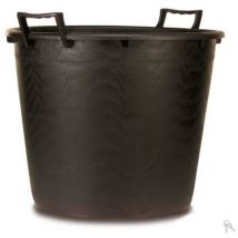 Mastello lt 65 + manici nero vaso secchio edilizia giardino ferr 243063