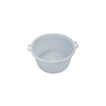 Mastellone sottospina tondo bianco + manici ICS ldpe lt 100 cm 75 h.cm 33 ICS