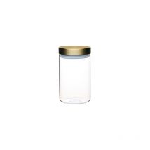 Masterclass - Master Class Medium Glass Canister with Burnished Brass Lid