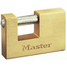 Rectangular 76mm Solid Brass Body Shutter Padlock MLK607