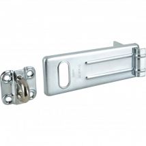706EURD Moraillon pour Verrouillage de Porte Extérieure, 15 x 6 cm - Master Lock