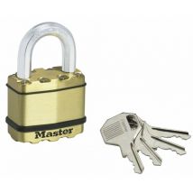 No Brand - master lock candado con llave de acero laminado, l.50 mm Master Lock