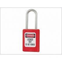 Master Lock - Lockout Padlock 35mm Body & 4.76mm Stainless Steel Shackle MLKS31RED