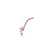 Lockout Padlock with Flexible Braided Steel Cable Shackle