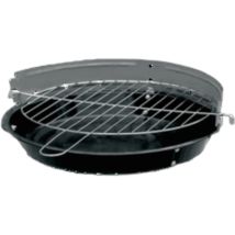 Barbecue charbon MASTERGRILL – Gril rond au charbon de bois – 32,5 cm de diamètre – Acier émaillé – 660 cm² de surface de cuisson