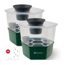 Master Trap - Lot de 2 pièges moustiques Anti pontes Hexacatch - Anti-moustique et moustiques tigres - Limite la reproduction des moustiques - Sans
