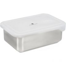 Boîte à lunch tout-en-un en acier inoxydable avec couvercle, adaptée au micro-ondes, au four et au congélateur, 2 l - Masterclass