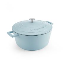Masterclass Große Auflaufform Mit Deckel Von 5 L/28 Cm, Leichter Aluminiumguss, Geeignet Für Induktion, Backofen Und Kochfeld, Farbe Himmelblau
