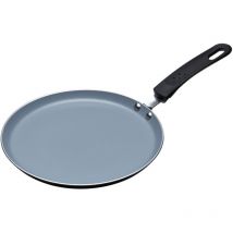Masterclass - Eco Induction Crepe / Pancake Pan con Químicos Saludables y ptfe, pfoa y bpa Free Non Stick, Aluminio / Hierro, Negro / Azul, 24 cm