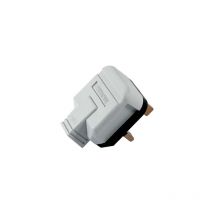 13 Amp 240V White Hard Plastic Type Household Plug - Masterplug