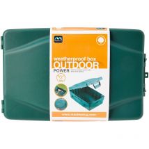 Wbxg-mp - Scatola elettrica resistente alle intemperie, 345 x 220 x 126,5 mm, colore: Verde - Masterplug