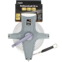 Masterproof professional Rollbandmaß 50 m, Kunststoffgehäuse mit Kurbel