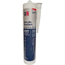 Outilpro - Mastic Acrylique C-10 application facile, inodore, anti-moisissure, peut être peint 300 ml Teinte: gris