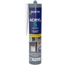 Mastic Acryl s Bostik 310ml Couleur: Blanc
