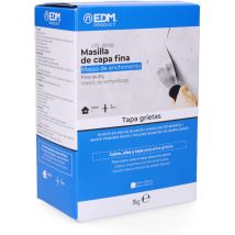 Mastic couche mince 1kg EDM Pâte de poudre blanche - Couvrir les fissures - Application intérieure