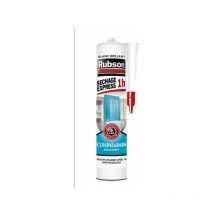 Rubson - Mastic D'Étanchéité Cuisine&Bain Séchage Express Silicone Blanc 280Ml