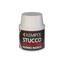 Kemipol - Mastic polyester marbre blanc 150 ml avec taloche pour de'maquiller marbre, granit et pierres