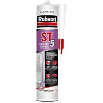 Rubson - Mastic ST5 sanitaire multi-usages (cartouche 300 ml) - Cartouche de 300 ml - Multi usage - gris clair