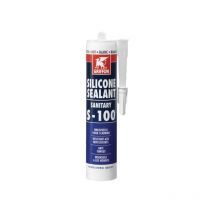 Caoutchouc silicone 300ml, blanc S100, base acétique