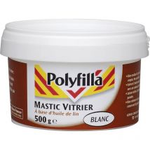 Mastic de fixation Polyfilla – Blanc – 0.534 kg – Application fluide, adhérence sur bois, métal, béton – Temps de séchage 48h