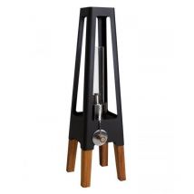 Masuria Gartenlampe Nexo Steel Black Biobrennstofflampe Gartenfeuer