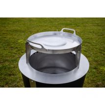 Masuria Wild Plancha Grillplatte für Alpha 600 Rauchfreie Feuerstelle Grillstelle aus Edelstahl