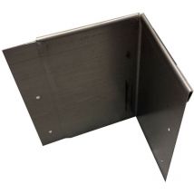Bordura angolare in acciao corten altezza 16 cm spessore 1 mm - MAT