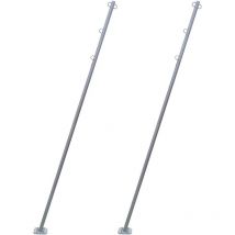 Ideanature - Mat incliné pour voile d'ombrage (Lot de 2)