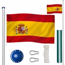 Mât de drapeau en Aluminium 6,25 m