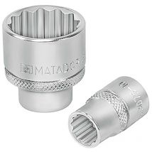 Steckschlüssel-Einsatz, 12-kt., 10 mm (3/8'): 1/2' a