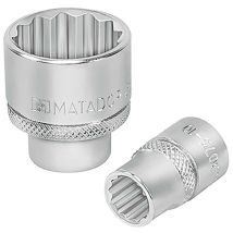 Steckschlüssel-Einsatz, 12-kt., 10 mm (3/8'): 9 m