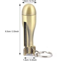 Match allume-feu, Portable Reusable Waterproof Matchstick Fire Starter, Allume-feu Flint Match Porte-Clés, Kerosene Refillable Lighter pour