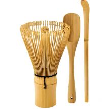 Jormftte - Matcha Whisk Set – Matcha Whisk, Traditional Spoon, Teaspoon. Handmade from natural bamboo
