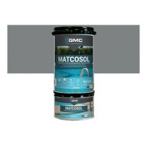 Matcosol piscine gris 3,5L -Résine epoxy bi- Composant grande résistance au chlore GMC
