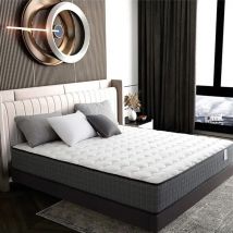 Matelas 160x200 cm à Mémo Mousse - 24cm de Hauteur - Modèle Moderne Simple pour deux place